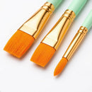 Soucolor Acrylic Paint Brushes Set,20 Pcs Pointed Tip Artist Paintbrushes | Mint Green | 20-Pack — 2