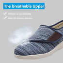 Womens Stylish Diabetic Shoes with Arch Support,Extra Wide Widths Walking Edema Sneakers Adjustable Strap Easy On/Off with 3 Pairs Insoles Replacement for Support Swollen Feet - Light Blue — 4