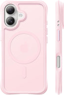 ORNARTO for iPhone 16 Case for Women & Girls, Chalk Pink photo 1