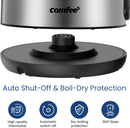 COMFEE' Stainless Steel Electric Kettle, 1.7 Liter Tea Kettle Electric & Hot…