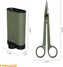 Fiskars 6" Plant Detailer Snips & Holder, Precision Indoor Gardening Tool | Detail Snipper — 6
