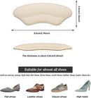 Heel Grips Liner Cushions Inserts for Loose Shoes, Heel Pads Snugs for Shoe Too Big Men Women, Filler Improved Shoe Fit and Comfort, Prevent Heel Slip and Blister (Pale Apricot+Black(6 Pairs)) — 2