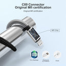 Cabepow 15 FT Extra Long iPhone Charger Cord,[Apple MFi Certified] Long Apple Lightning Cable 5M,2.4A Nylon Braided iPhone Fast Charging Cord for iPhone 14/14pro/13/12/11/11Pro/X/XS/XR/XS Max/8/7 5