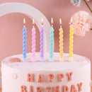 PHD CAKE 36-Count Rainbow Spiral Birthday Candles with Holders, Party Candles, Cake Candles (Pack of 2) | 36-Count (Pack of 2) — 2
