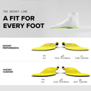 Superfeet Hockey Performance Insoles - Carbon Fiber Inserts for Hockey Skates - Professional Grade - Blaze Yellow — 8