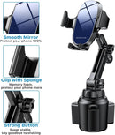 Miracase [Upgraded Version] Cup Phone Holder for Car, Universal Adjustable Long Neck Car Phone Mount Cradle Friendly Compatible with iPhone Samsung Google and All 4.0-7.0 inches Smartphones | Blue photo 4