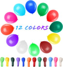 Thickened balloons, 120 PCS Balloons Assorted Colors, Latex Balloons for Kid's Birthday Party, Exquisite Rainbow Balloon, 12 Inches 12 Kinds of Rianbow Colorful Party Balloons Decorations. — 2