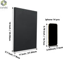CONDA Black Stretched Canvas 11x14 inch 8 Pack Canvases for Painting, 100% Cotton, 8 oz Gesso-Primed, 5/8 Inch Profile Artist Canvas Value Bulk Pack for Acrylics, Oils Painting | 11"x14" 8 Pack — 6
