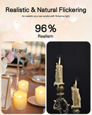 SHYMERY Flameless Votive Candles,50 Pack Flickering Electric Fake Battery Operated LED Candles,200+Hour Long Lasting LED Tea Lights for Wedding,Halloween,Christmas,Party and Holiday Decoration | Warm White-50pcs | Pack of 50 — 3