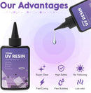 Akisey UV Resin Jewelry Making Kit, 200g UV Resin Kit with UV Light & Mode — 3
