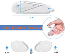 Medial & Lateral Heel Wedge Silicone Insoles, Supination & Pronation Corrective Heel Insoles, Gel Adhesive Shoe Inserts for Foot Alignment, Knock Knee Pain, Bow Legs, O/X Type Leg-3 Pairs - Large — 3
