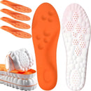 2 Pairs Steppers Insoles for Men and Women, 2026 New Upgraded 4D Cloud Memory Foam Footstr Insoles, Comfortable Breathable Massage Shoe Inserts, Arch Support for Relieving Foot Pain and Fatigue - Orange — 1