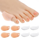 Dimeho Tailor's Bunion Pads 8 Pack Soft Gel Bunionette Cushions Pinky Toe Protector Tailors Bunion Corrector for Pain Relief | Transparent/Skin color — 8