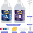 Epoxy Resin 2 Gallon, Crystal Clear Epoxy Resin Kit with Pumps, Self Leveling, Low Odor, High Gloss, No Yellowing… — 8
