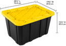 Sterilite Industrial Storage Tote with Lids for Garage, 27 Gallon, 12-Pack — 2