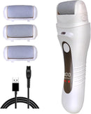 Electric Callus Remover for feet - FSA Eligible - Portable Rechargeable Electric Foot Files with 3 Heads - Pedicure Kit for Dry Dead Hard Cracked Skin — 1