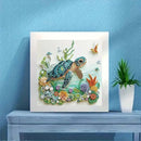 ZQEATRY Sea Turtle Animal Special Shape Diamond Art Kits for Adults,5D Diamond Painting Kits for Beginner,DIY Diamond Crystal Rhinestones Painting Kits for Home Wall Decor Gift 11.8 X 11.8inch | Sea Turtle-2 — 4