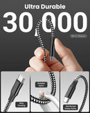 SwaggWood 60W USB C to USB C Cable 10ft 3 Pack Fast Charging Braided Cord 5
