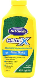 Dr. Scholl's Odor-X Odor Fighting Foot Powder 6.25 oz (Pack of 4) — 1