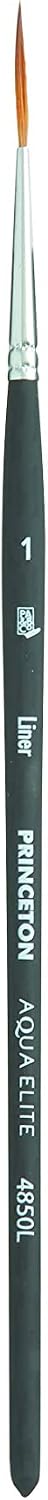 Grumbacher Goldenedge Golden Toray Liner Watercolor Brush, Synthetic Bristles, Size 6 (4623.6) (Pack of 2) | 1 Count (Pack of 2) — 7