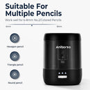 Electric Pencil Sharpener, USB & Battery Operated, Black — 3