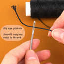 Ftyiwu Waxed Thread 32 Yards Upholstery Needle and Thread for Leather | Original Black | 32Yard — 5