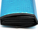 GWUSKDT Car Sun Shade, Sun Protector,Foldable Front Window Shade-Thicken 5-Layer Bubble for Auto Windshield UV Protection and Heat Reflector 58"x 27.5" (Blue) — 4