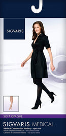 SIGVARIS Women’s Style Soft Opaque 840 Open Toe Pantyhose 20-30mmHg - Medium Short - Black | MS - Medium Short — 3