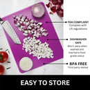 Nicole Home Collection Flexible Cutting Mats Set of 3 - BPA-Free Plastic Color-Coded Kitchen Chopping Boards,… — 4