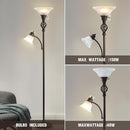 GyroVu Torchiere Floor Lamp for Living Room, LED Standing Reading Light — 3