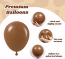 12inch Western Balloons with Brown Nude Gold Confetti Cow Latex Balloons — 3
