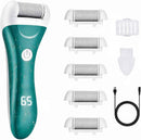 Callus Remover for Feet, Nicebirdie Electric Foot File Callus Removers Rechargeable Waterproof Pedicure Tools Foot Scrubber Shaver Feet Care Tool for Cracked Heels Dead Skin （Green） - Blue — 1