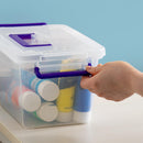 IRIS USA Storage Bins with Lids |Made in USA| 5 Qt - (6-Pack) - Clear — 5
