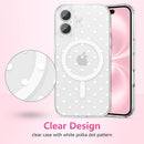 ZTOFERA Cute Polka Dot Case for iPhone 16 6.1",White Dot photo 2