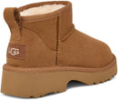 UGG Girls' K Classic Ultra Mini New Heights – Chestnut — 5