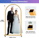 Hemmotop 6.6ft Arch Backdrop Stand Gold — 3