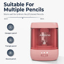 Electric Pencil Sharpener, USB & Battery Operated, Pink — 3