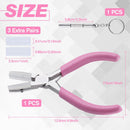 5-Inch Double Nylon Jaw Pliers with 6 Pcs Replacement Tips — 5