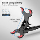 Gooseneck Cell Phone Holder, Universal 360 Flexible Phone Stand Lazy Bracket Mount Long Arms Clamp for Phone 13 Pro Xs Max XR X 8 7 6 6s Plus and Other 3.5~6.7'' Device (Black) photo 3