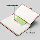 RETTACY Lined Journal Notebook, 192 Numbered Pages, A5 Size (5.7'' x 8.3'') | Brown — 8