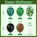 12inch Camo Balloons with Dark Green Brown and Black Balloon | Brown Green — 2