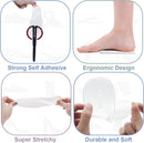 Dr.Foot Arch Support Shoe Inserts for Plantar Fasciitis Relief, Self-Adhesive Arch Pads Heel Cushion for Flats, Heel Pain, Gel Arch Insoles for Men and Women 2 Pairs (Small, Transparent) — 6