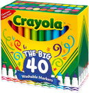 Crayola Ultra Clean Washable Markers (40ct), Colored Markers for Kids, Coloring Book Marker Set, Stocking Stuffers for Kids, Christmas & Holiday Gifts, Ages 3+, Pacl of 6 | 1 Count (Pack of 6) — 2