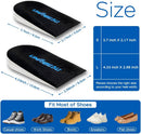 3 Layers Adjustable Supination & Pronation Correction Heel Insoles,Self-Adhesive Medial & Lateral Heel Wedge Inserts for Foot Alignment, Knee Pain, Bow Legs (Black, L: W: 7.5-12 / M: 7-11) - Black - 3 Layers — 5