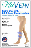 NuVein Medical Compression Maternity Pantyhose, 20-30 mmHg Support, Opaque, Black, Medium | 20 - 30 mmHg — 5