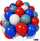 Red White and Blue Balloons for Spider Themed Birthday Party Decorations | Red Blue White — 1