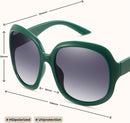 miyya Bug Eye Oversized Polarized Sunglasses Womens, Trendy Retro Sun Glasses for Women 2025, Oversized UV Protection Shades | Green/Grey Gradient — 5