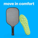 4D Pickleball Insoles for Men & Women - Soleflex Bwoost Memory Foam Soles Cloud Shoe Inserts - Trim to Fit Steppers Insoles for Foot Pain Fatigue Relief (Green, L) - L: Men 7-11 — 2