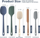 ChefAide 5 Pieces Silicone Spatulas Set, Heat Resistant Rubber Spatula — 2