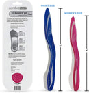 Comfort Zone Tri-Balance 3/4-Length Gel Insoles for Women, 6-10, 3-Pack — 3